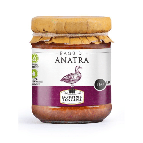 Enten Ragù „Sughi Toscana“ 340 g – Italienisches Geflügelragù-italienische Feinkost Scarati