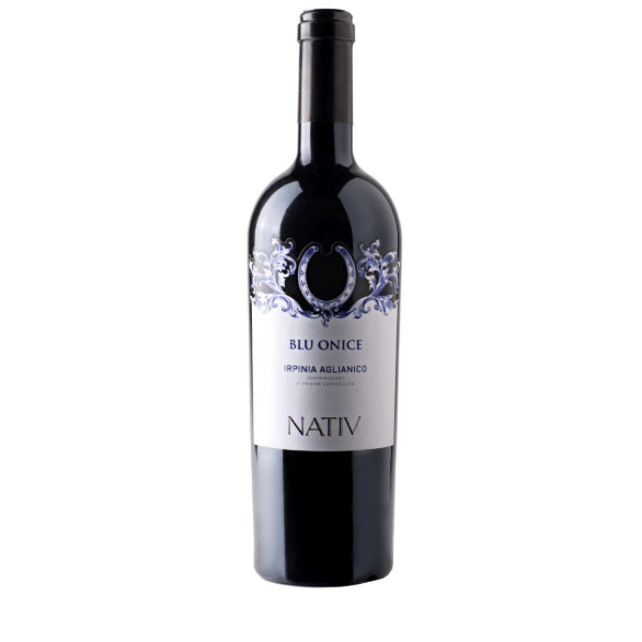 Blu Onice Irpinia Aglianico DOC „NATIV“ 0,75 l – Rotwein aus Kampanien-italienische Feinkost Scarati