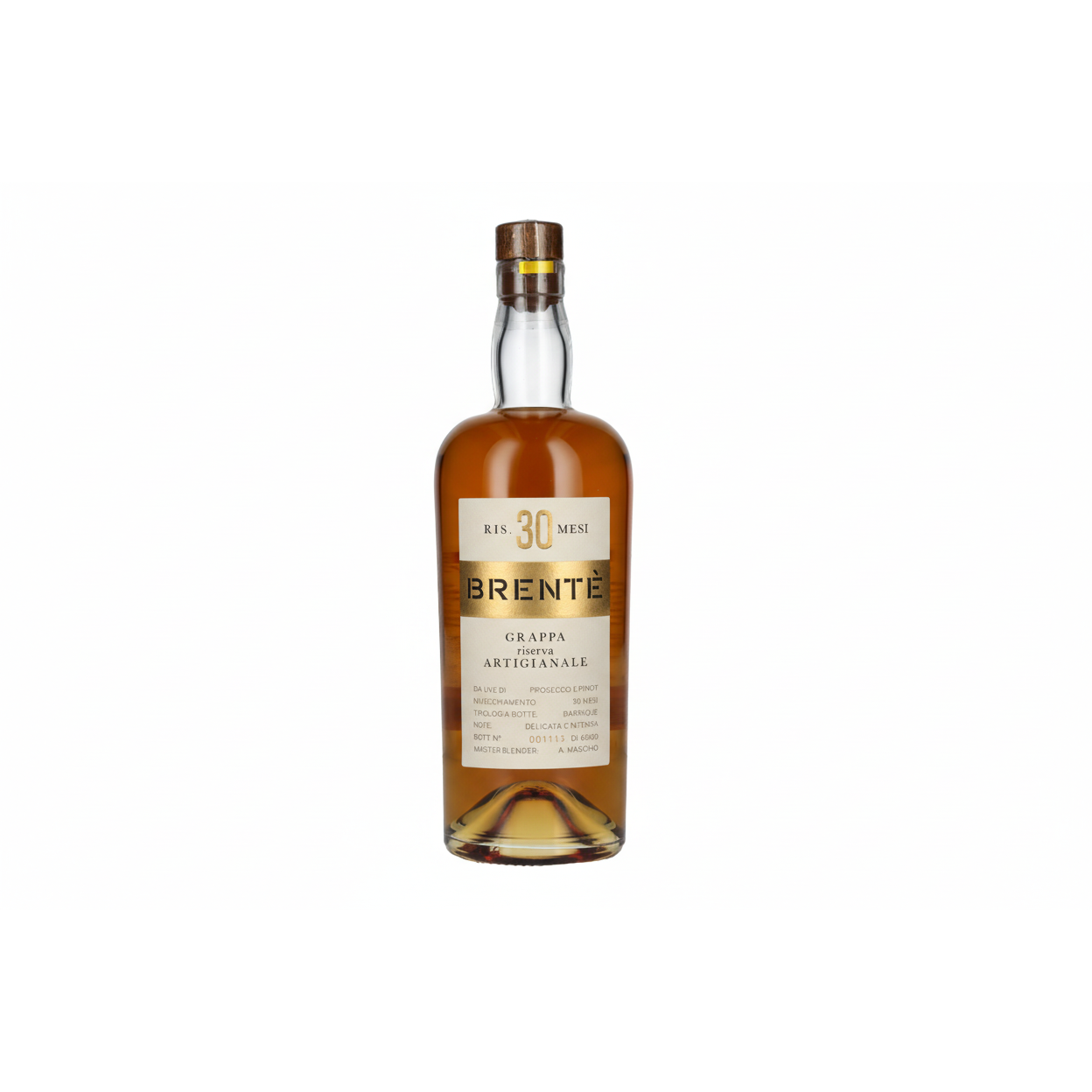 Grappa Riserva „Brentè“ – Maschio Beniamino – 30 Monate Barrique – 0,7 l-italienische Feinkost Scarati