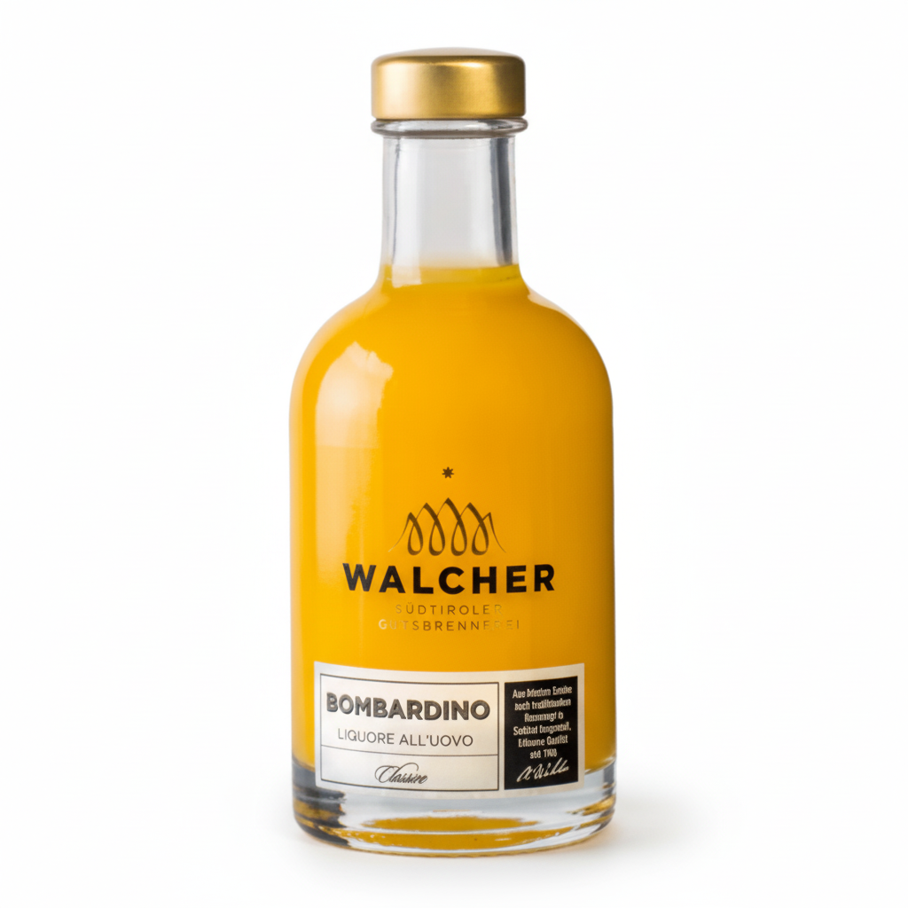 Walcher Eierlikör Bombardino - 0,2 Liter-italienische Feinkost Scarati